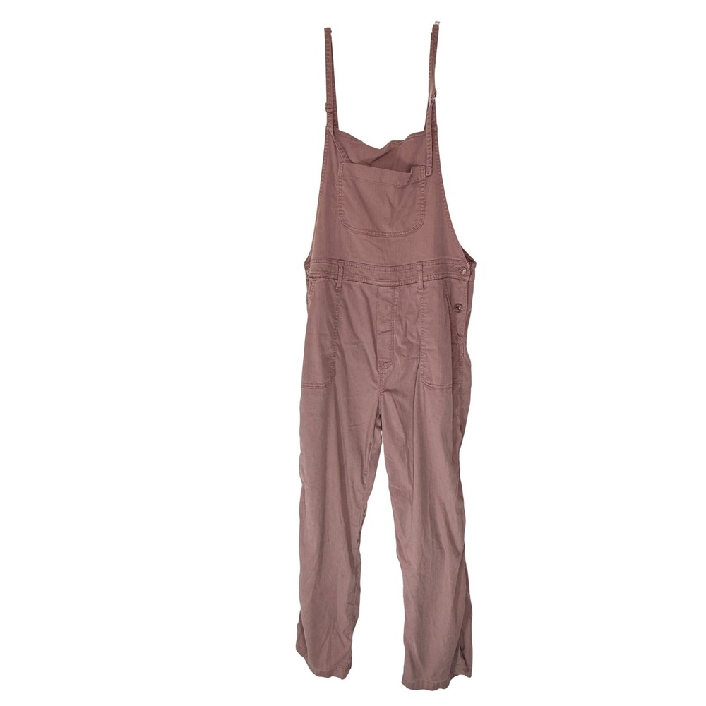 American Eagle Bib Overalls Pink Women's Relaxed Rugged Casual Boho Large